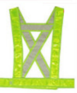 Áo lưới phản quang trước sau nhựa màu xanh chuối  APQ0103-2 OEM-1214
