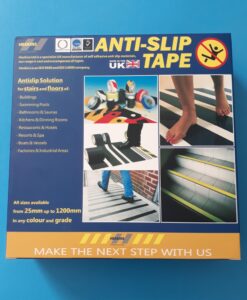 Băng keo cảnh báo màu sọc vàng đen, bản rộng 50mm x 18.3m  H34060050D HESKINS