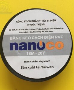 Băng keo cách điện pvc màu đen  loại 20 YDS  FKPT20 Nanoco
