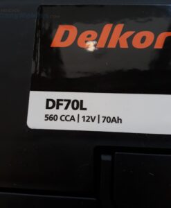 Bình ắc quy khô 560CCA, 12V, 70AH  DF70L DELKOR