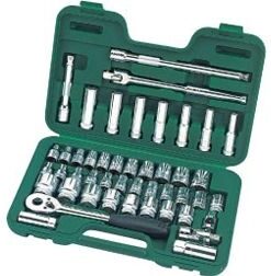 Bộ khẩu 46 chi tiết (hệ inch)  Sata 09-006  (hệ inch) SATA