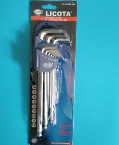 Bộ lục giác 9 chi tiết  TW-210009A-WM Licota