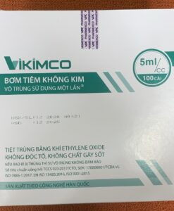 Bơm tiêm không kim vô trùng 5ml (5cc)  TGCN-37611 VIKIMCO