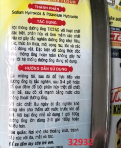 Bột thông đường ống, 100g bột thông cống TGCN-32932 TICTAC