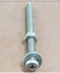 Vít bake đầu tròn thân bu lông M4x30 có tán và long đền, chất liệu inox inox 304 TGCN-49845 OEM-783