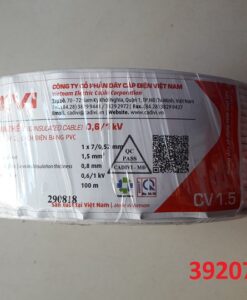 Cáp điện lực hạ thế cv 1.5 (0.6/1kv) màu trắng, ruột đồng cấp 2, cách điện bằng pvc 56006941 TGCN-39207 Cadivi