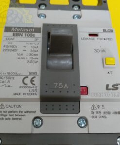 Cầu dao khối chống giật ELCB 3P 75A 18kA  eLCB EBN103C 75A LS