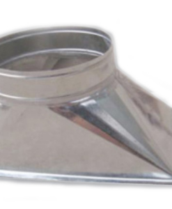 Chân rẽ ống gió vuông tròn chất liệu tôn tráng kẽm, đường kính 200mm TGCN-23796 OEM-866