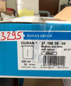 Cốc đốt thấp thành 250ml  211063604 DURAN