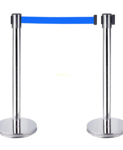 Cột chắn inox trắng dây xanh dài 1,8m  EDI1A00 PALOCA