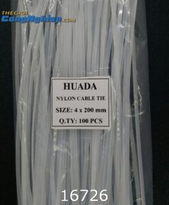 Dây rút nhựa màu trắng 4 x 200 mm  TGCN-16726 HUADA