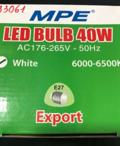 Đèn led Bulb trụ nhôm 40W ,ánh sáng trắng , kích thước Ø118 x 210mm   LB-40T MPE