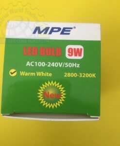 Bóng đèn led buld 9W, ánh sáng vàng, kích thước ø60 x 118mm LBD-9V MPE