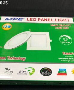 Đèn led panel tròn âm 12W , ánh sáng trắng , kích thước Ø170 mm, lỗ đục : Ø150mm  RPL-12T MPE