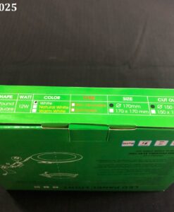 Đèn led panel tròn âm 12W , ánh sáng trắng , kích thước Ø170 mm, lỗ đục : Ø150mm  RPL-12T MPE