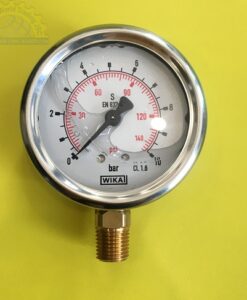 Đồng hồ đo áp suất 0-10 bar mặt 63mm  213.53 WIKA