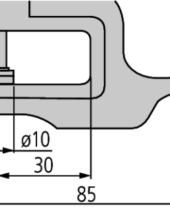 Đồng hồ đo độ dày loại hiển thị cơ 0-10mm/ 0.01mm, 30 mm throat  7301 Mitutoyo