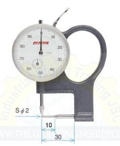 Đồng hồ đo độ dày ống, dải đo 0-10mm, vạch chia 0.01mm  P-1 PEACOCK