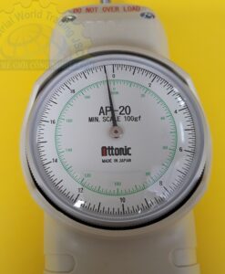 Đồng hồ đo lực kéo đẩy 20kg/200n, vạch chia 100g/1n, hiển thị đồng hồ cơ mechanical force gauge AP-20 Attonic
