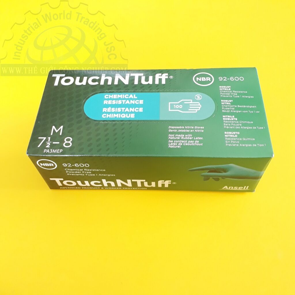 Găng tay bảo hộ dùng 1 lần  TOUCHNTUFF 92-600 Ansell