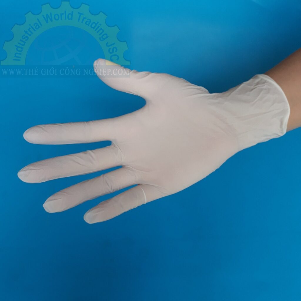 Găng tay nitrile màu trắng size M   TGCN-35903 Vglove