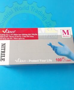 Găng tay nitrile màu trắng size M   TGCN-35903 Vglove