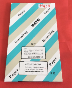 Giấy ghi nhiệt 7 ngày -10 đến 50°C,  0 đên 100% chart Paper -10 to 50°C, 0 to 100% 7211-62 Sato