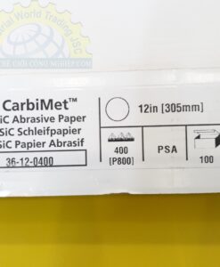 Giấy mài có dính dùng cho phòng thí nghiệm 305-#800  36-12-0400 Buehler