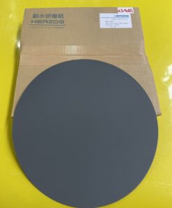 Giấy mài mẫu đường kính 250mm, độ mịn grit #600, không có keo dính  250-600 Herzog