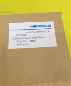 Giấy mài mẫu đường kính 250mm, độ mịn grit #80, không có keo dính 250-80 Herzog
