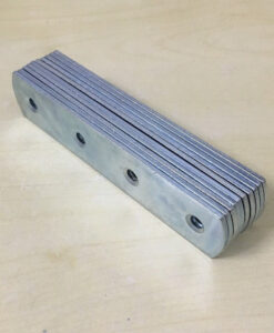 Ke thẳng (Pát thẳng) chất liệu xi, dài 100mm, rộng 17mm, kích thước lỗ 5.8mm  TGCN-53215 vhardware