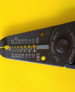 Kìm tuốt dây điện kích thước dài 155mm Dùng cho dây đặc và dây bện AWG 12, 14, 16, 18, 20, 22, 24mm  3500E-1 Vessel