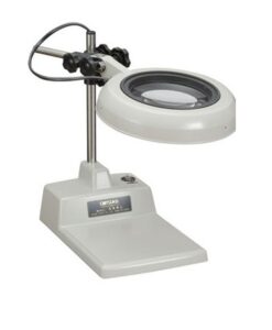 Kính lúp công nghiệp loại để bàn, thấu kính 10x, đi kèm bóng đèn huỳnh quang illuminated Light Scope SKK-B 10X OTSUKA