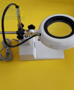 Kính lúp công nghiệp loại để bàn, thấu kính 10x, đi kèm bóng đèn huỳnh quang illuminated Light Scope SKK-B 10X OTSUKA