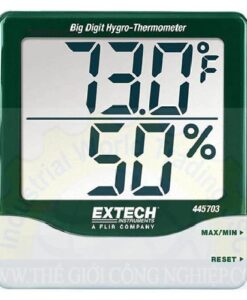 Máy đo nhiệt độ, độ ẩm, dải đo nhiệt độ -10 đến 60°C, dải đo độ ẩm 10 đến 85%RH 445703 Extech