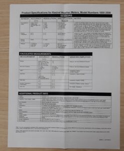 Máy đo tốc độ gió, nhiệt độ không khí 2000 KESTREL