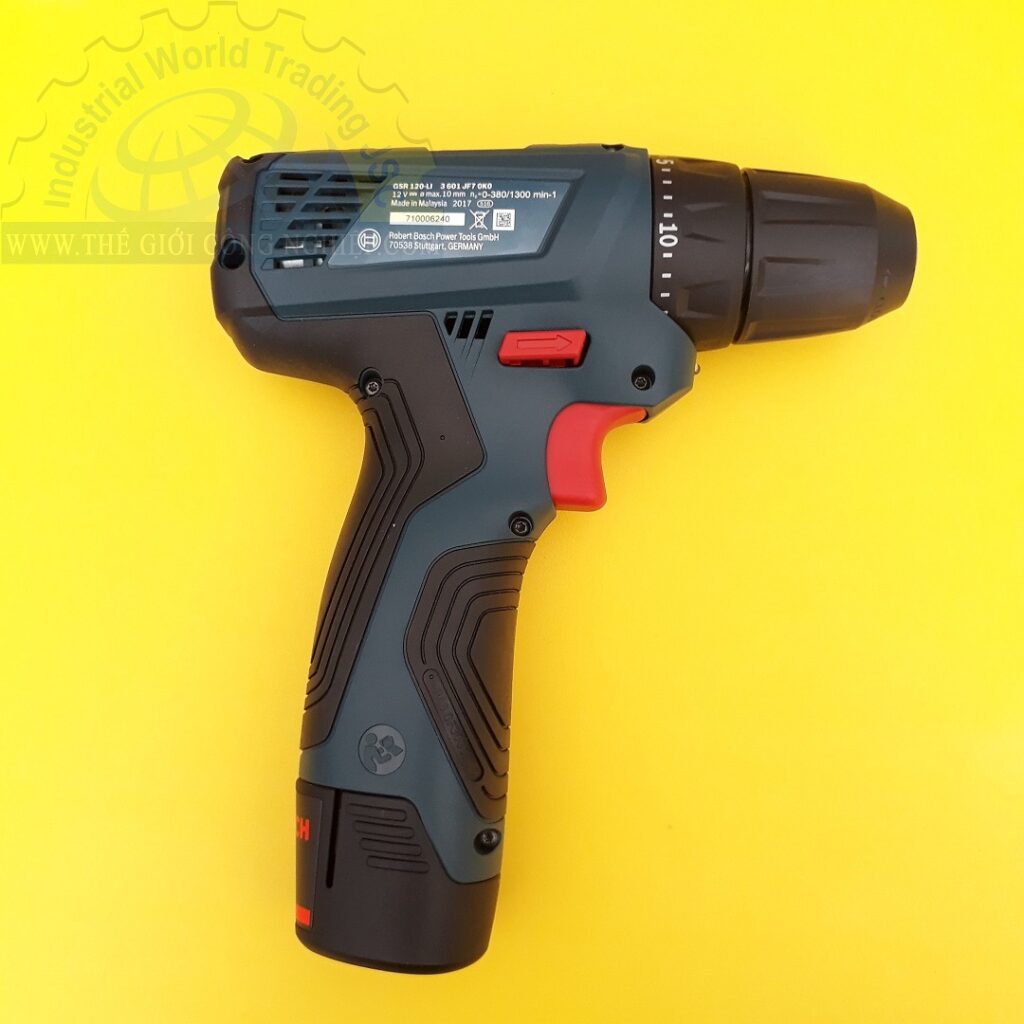 Máy khoan vặn vít dùng pin 0 – 380 / 0 – 1300 vòng/phút  GSR 120-LI BOSCH