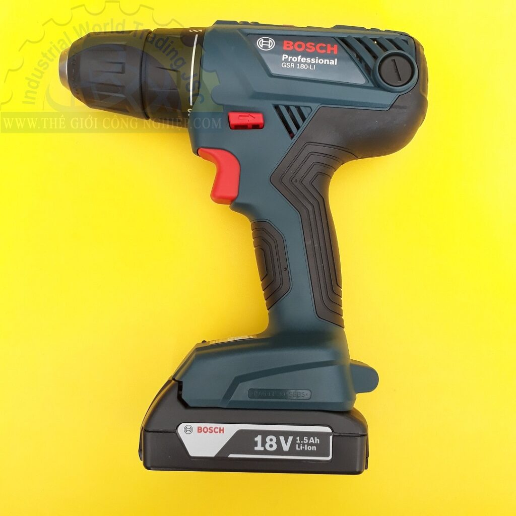 Máy khoan vặn vít dùng pin  0 - 450 / 0 - 1700 vòng/phút  GSR 180-LI BOSCH