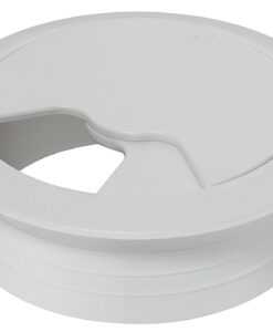 Nắp luồn dây điện mặt bàn nhựa tròn lỗ khoét 60mm màu xám, kích thước mặt 70mm  TGCN-53207 OEM-866