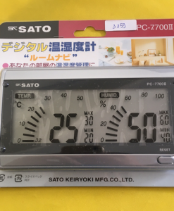 Nhiệt ẩm kế để bàn, dải đo nhiệt độ -10 - 50°C, dải đo độ ẩm 20 - 95% digital Thermohgrometer Room Navi -10 to 50°C/ 20 to 95% PC-7700II Sato