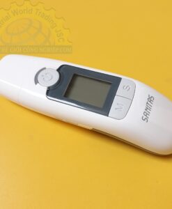 Nhiệt kế điện tử đo trán, dải nhiệt 32–42ºC, độ chính xác 0,2ºC, khoảng cách đo từ 1-15cm SFT 77 Sanitas