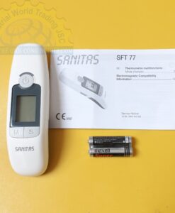 Nhiệt kế điện tử đo trán, dải nhiệt 32–42ºC, độ chính xác 0,2ºC, khoảng cách đo từ 1-15cm SFT 77 Sanitas