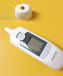 Nhiệt kế điện tử đo trán, dải nhiệt 32–42ºC, độ chính xác 0,2ºC, khoảng cách đo từ 1-15cm SFT 77 Sanitas
