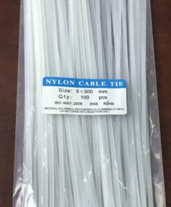 Dây rút nhựa màu trắng 5 x 300mm TGCN-16727 HUADA