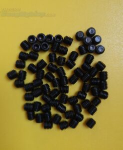 Túi 100 con Bu lông lục giác chìm âm đầu thép đen, đầu lõm M6x6mm Ốc chí TGCN-15038 vhardware