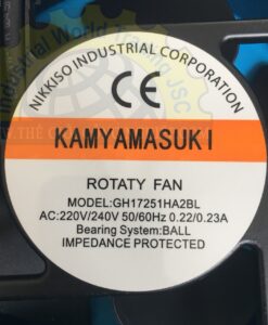 Quạt tản nhiệt, kích thước 120 x 120 x 38mm, điện áp ac 220/240v  GH17251HA2BL KAMYAMASUKI