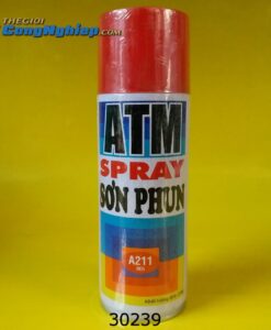 Sơn xịt ATM màu đỏ 400ml  A211 RED ATMSPRAY