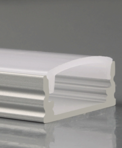 Thanh nhôm định hình Led âm loại 2m/ thanh, kích thước 17x 6,79mm, thanh PC cover 2m/ thanh màu trắng đục Opal diffuser, phụ kiện đi kèm nắp chụp End-cap 2 cái / mét  TGCN-52628 JCVTECH