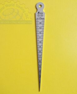 Thước đo khe hở khoảng đo 1-15 mm, độ dày 1.2 mm, độ chính xác +/- 0,05 mm, độ cứng HV400 62600 Shinwa