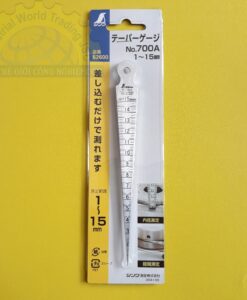 Thước đo khe hở khoảng đo 1-15 mm, độ dày 1.2 mm, độ chính xác +/- 0,05 mm, độ cứng HV400 62600 Shinwa
